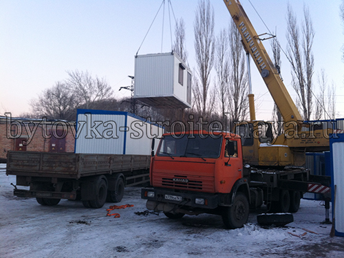 Доставка строительных вагончиков Доставка строительных вагончиков